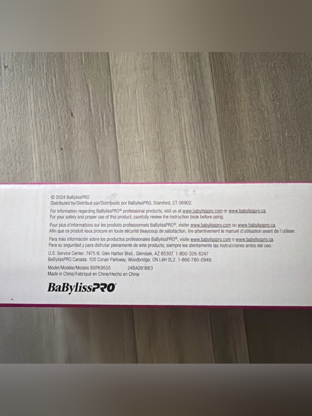 BaByliss PRO Ceramix Xtreme Ceramic Straightener Flat Iron Pink 450°F NEW - Picture 5 of 7